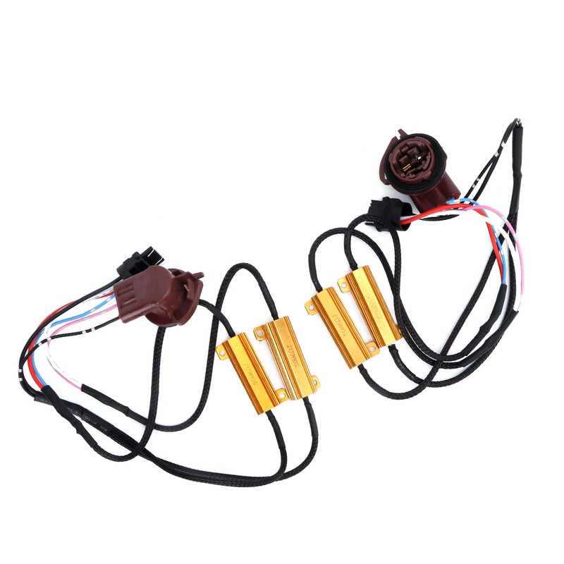 2pcs 3157A LED Decoder 50W Load Resistor Flash Error Free