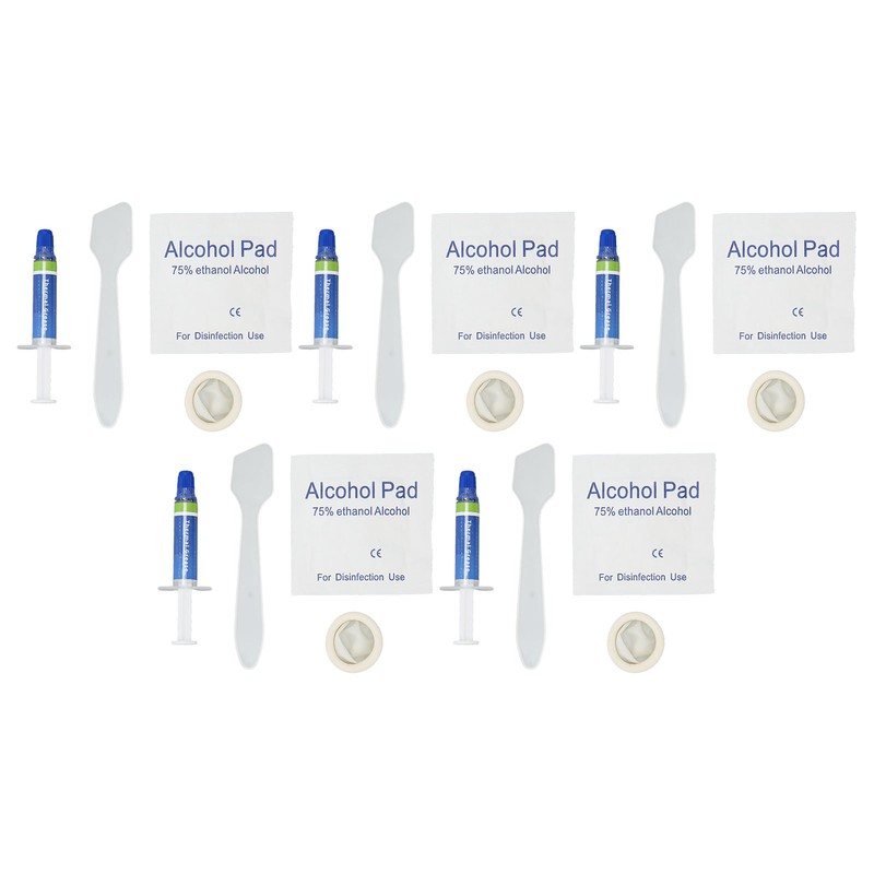 5Pcs Thermal Paste 4.55W/m.k Metal Free Safe Strong Adhesion Thermal