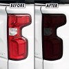 MotorSkinz FOR 19-24 Chevy Silverado Tail Light SMOKE Precut Vinyl