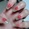Watermelon Bar [Handmade Nail Tip] - Almond / 수박바 [수제네일팁]