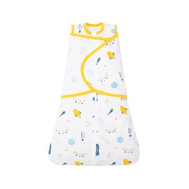 E-RIDES Baby Swaddling Blanket Made of 100% Cotton, 0-3 Months Swaddle Blanket Swaddler Sleeping Bag Blanket for Infants Babies Newborns (Aviation/0.5 Tog, Medium)