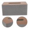 Ipetboom Rectangular Tissue Box Cover with PU Leather and Lint