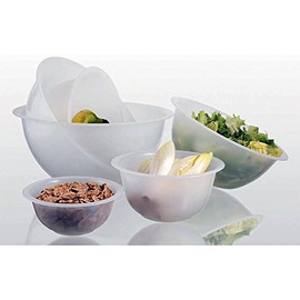 Matfer Bourgeat Polypropylene Mixing Bowl, 12.75" Translucent 116454