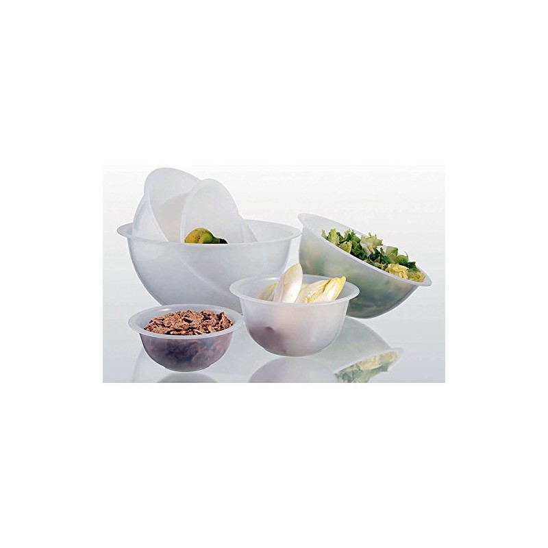 Matfer Bourgeat Polypropylene Mixing Bowl, 12.75" Translucent 116454