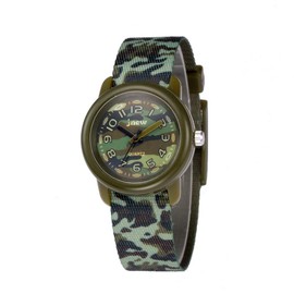Boy's Kids Children Watch,3D Cute Cartoon Breathable Fabric Band Japanese-Quartz Wristwatches Time Teacher Gifts Watches for Kids Boys Toddlers (Camo Green)