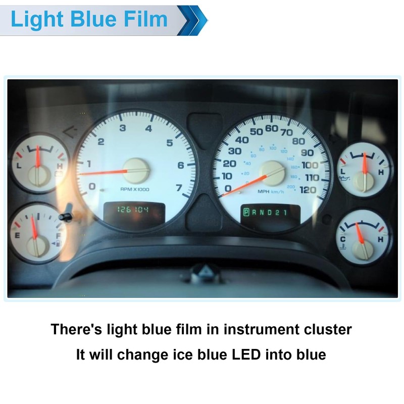 MbuyDIY Ice Blue LED Lights Bulbs for Instrument Gauge Cluster
