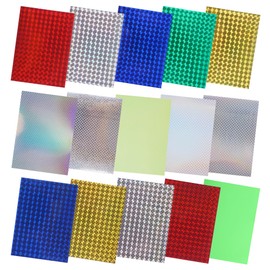 Fishing Lure Tape Stickers,15pcs Reflective Fish Scales Lures Bait Sticker Holographic Adhesive Film Flash Lure Tape for DIY Fishing Lures Making Accessories Crafts Tool (15PCS Mixed)