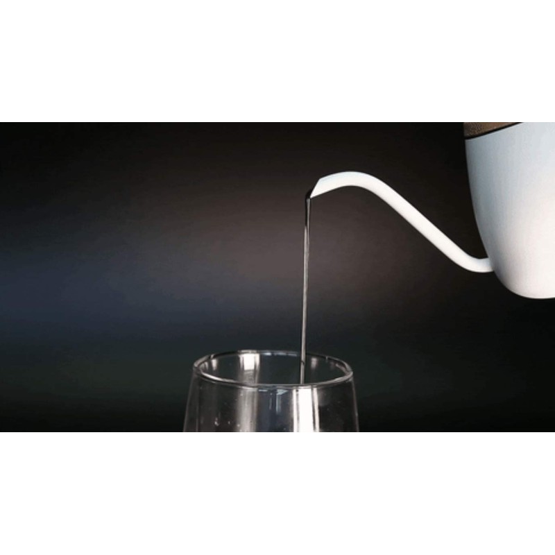SimpleReal TAMAGO Narrow Mouth Mini Coffee Drip Kettle. Includes Thermometer,