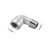 sourcing map 316 Stainless Steel Cast Hose Connector 90 Degree