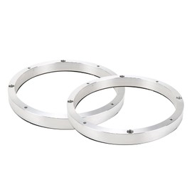 Modengzhe 2 Pcs 6-1/2" Aluminum Alloy Speaker Woofer Spacers Universal Fit for Car, 3/4" Depth