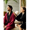 Seritaine Luxurious Men's Robe, 100% Turkish Cotton, Bathrobe Men, Long