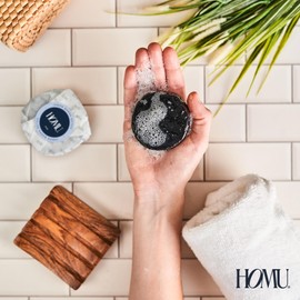 HoMu | 3 Piezas Jabón Barra Detox 50g - Limpiador Corporal Natural Para Todo Tipo de Piel. Encargado de limpiar tus poros a profundidad y mantener tu piel limpia y desintoxicada. Para cuerpo, rostro y axilas (3 Piezas)