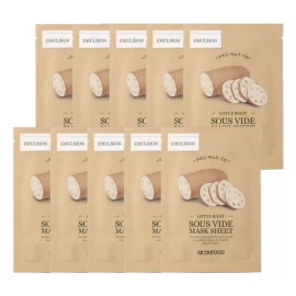 Skin Food 스킨푸드 연근 수비드 마스크 시트 18g 10매 Skin Food Lotus Root Sous Vide Mask Sheet 18g 10 Sheets