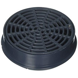 Soux Chief 841-2P Drain Quad PVC Poly Strainer for Floor Drainage, 2 x 3