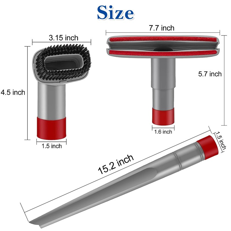Brush Crevice Tool Dust Brush Attachments Replacement for Shark Navigator