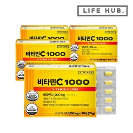 Life Hub 라이프허브 비타민C 1000 4박스(1100mg x 120정) 4개월분