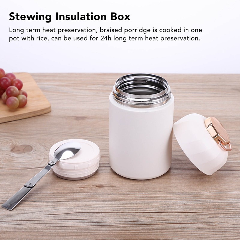 Portable Insulated Food Jar 304 Stainless Steel Thermal Insulation Lunch