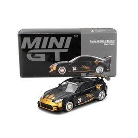 Sunrich MGT01149-R MINI GT 1/64 Toyota GR86 LBNation Black/Gold (Right Handle) Finished Product