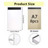WUPENGZON Pack of 8 A7 Blank Small Notepads, 30 Sheets