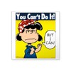 CafePress Lucy The Riveter Square Bumper Sticker Car Decal