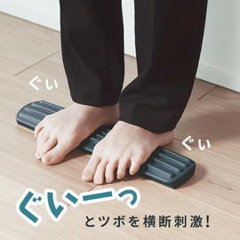 ROUNDS Foot Pressure Point Treader, Choose from 3 Types of Stimulation, Comfortable Stimulation Without Too Pain, Foot Massage, Navy