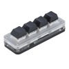 4 Key Mini Keypad USB C Wired Dustproof Red Switch