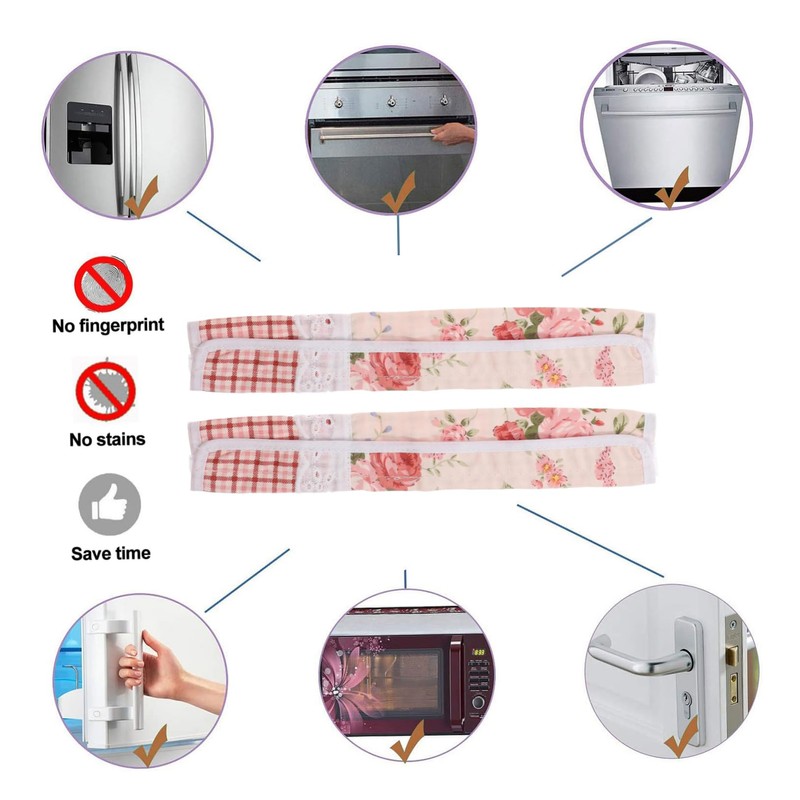 jojofuny 1pair Refrigerator Door Handle Stylish Protective Gloves for Kitchen