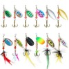 KINGFOREST 12pcs Fishing Lures Spinnerbait for Bass Trout Salmon Walleye