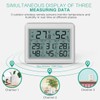 ORIA Indoor Outdoor Thermometer, Digital Hygrometer Thermometer with 3 Sensors,