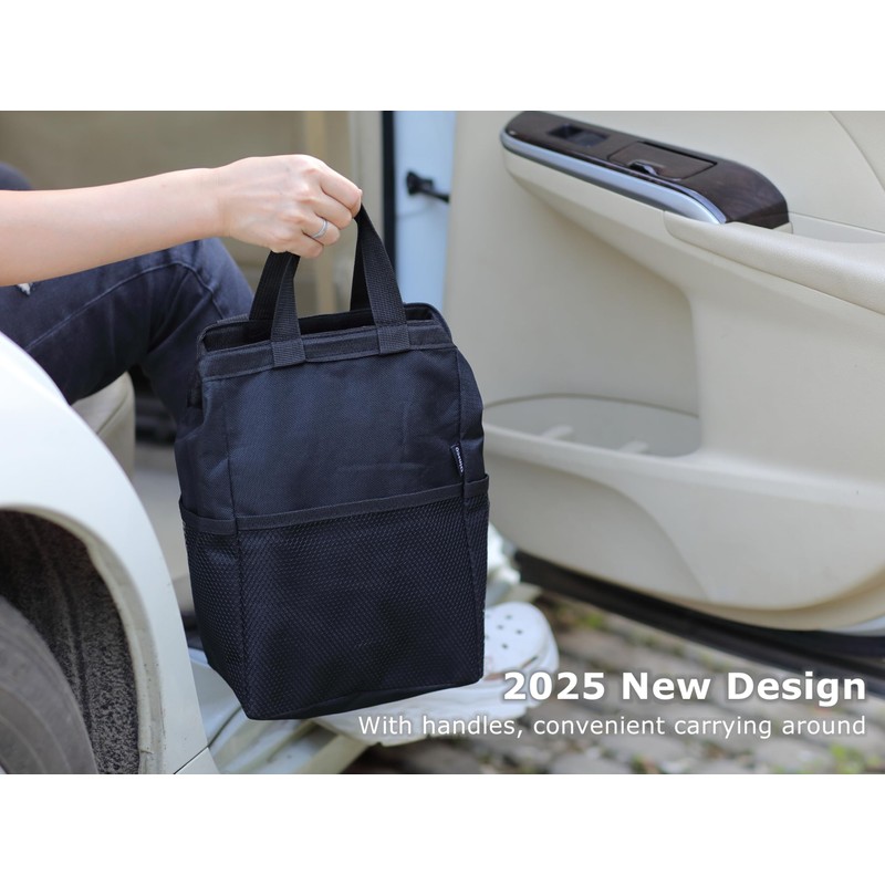 Ginsco New Leak-Proof Travel Trash Bag, Hanging Car Trash Can