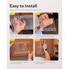 Upgraded 9.6'' Large Acrylic Straw Holder for Cabinet Door, Space-Saving