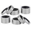2 Set Carbon Fiber 5/10/15/20mm Bicycle Headset Front Fork Spacer