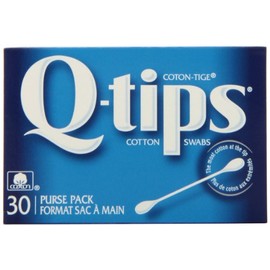 Q-Tips Cotton Swabs 30 Purse Pack