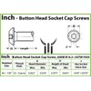 MonsterBolts - #6-32 x 7/16" Button Head Socket Cap Screws,