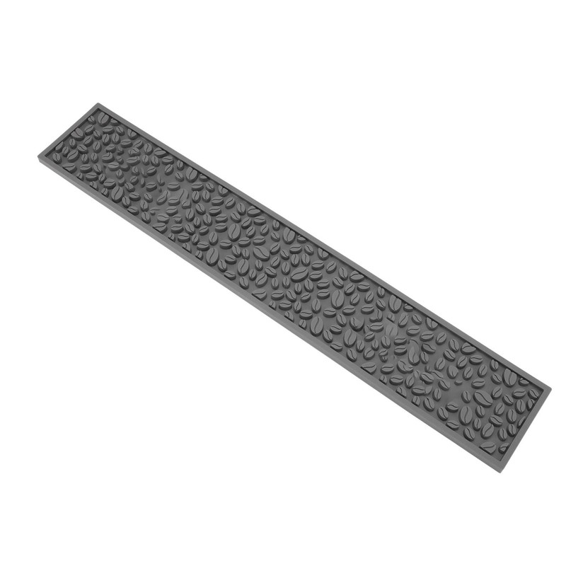 Coffee Bar Mat PVC Silicone Non Slip Rectangular Heat Resistant