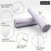 Easytle White Paper Twist Ties 100 Pcs 5" Reusable Bread