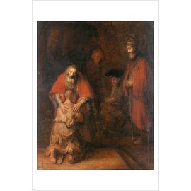 H. Van Rijn Rembrandt The Return of The Prodigal Son 24X36 FINE Art Poster