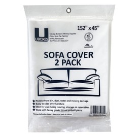 SOFA Moving Covers (2 Pack) - 45" x 152" - Moving & Storage Bags - UBOXES,Water resistant