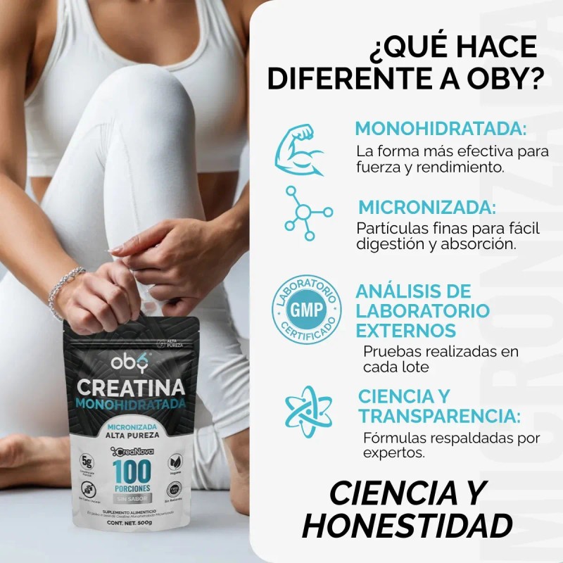 Pack Creatina Monohidratada Micronizada Polvo 100 Alta Pureza Certificada Sabor