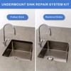 Niciksty 4 Pcs Undermount Sink Brackets for Narrow Cabinet, Undermount
