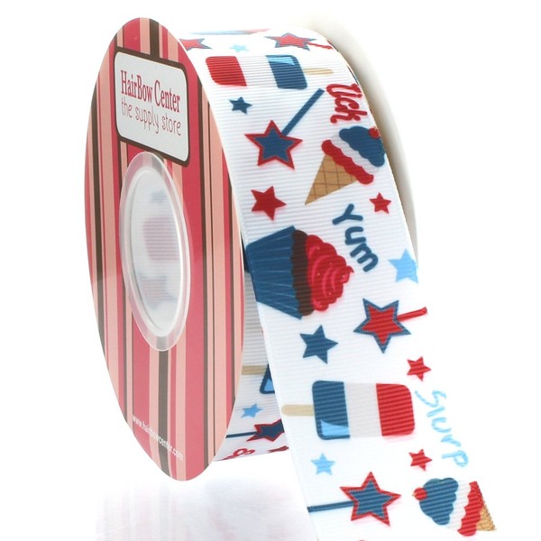 1.5" 4th of July Treats Grosgrain Ribbon 25yd