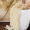 5 Pcs Cream White Hanging Amaranthus, 23" Preserved Cascading Flowers