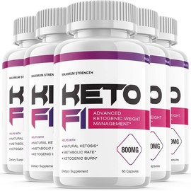Rillvo (5 Pack) Keto F1 Pills Advanced Ketogenic Support (300 Capsules)