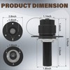 MINGOR-Style RV City Water Inlet with Check Valve Matte Black
