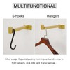 OVOV 6 Pack Gold Shelf Brackets 10 Inch Floating Shelf