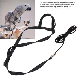 Bird Harness and Leash, Adjustable Parrot Outdoor Flying Training Rope for Large Medium Birds Macaw Budgerigar Cockatoo African Grey