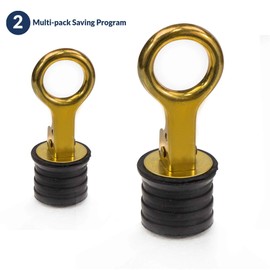 Five Oceans Snap Handle Marine Rubber Drain Plug, 1-1/4 inches (Pair) FO-3834-M2