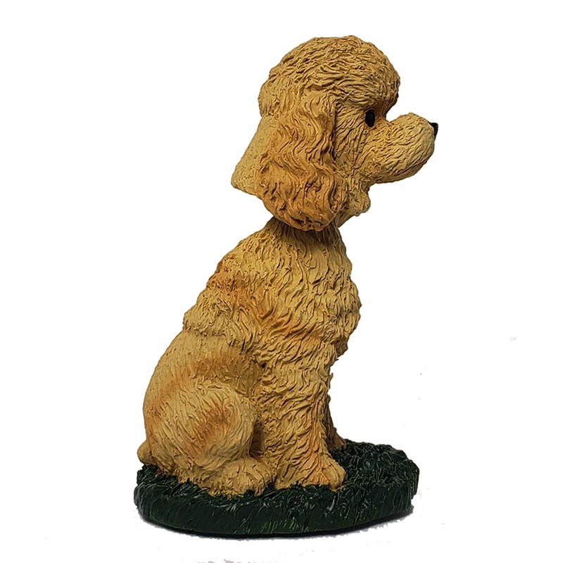 Animal Den Poodle Bobblehead Dog Figure Statue Gift for Car