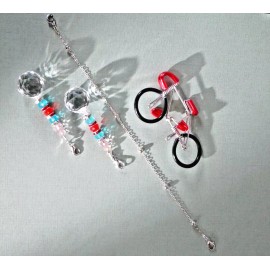 Handmade Sun Catcher for Car / Home / Shed.  Features Handmade Bike Limited.