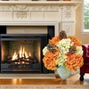 Fall Hydrangea Bouquet – 5 Stems, Orange Hydrangea Arrangement with